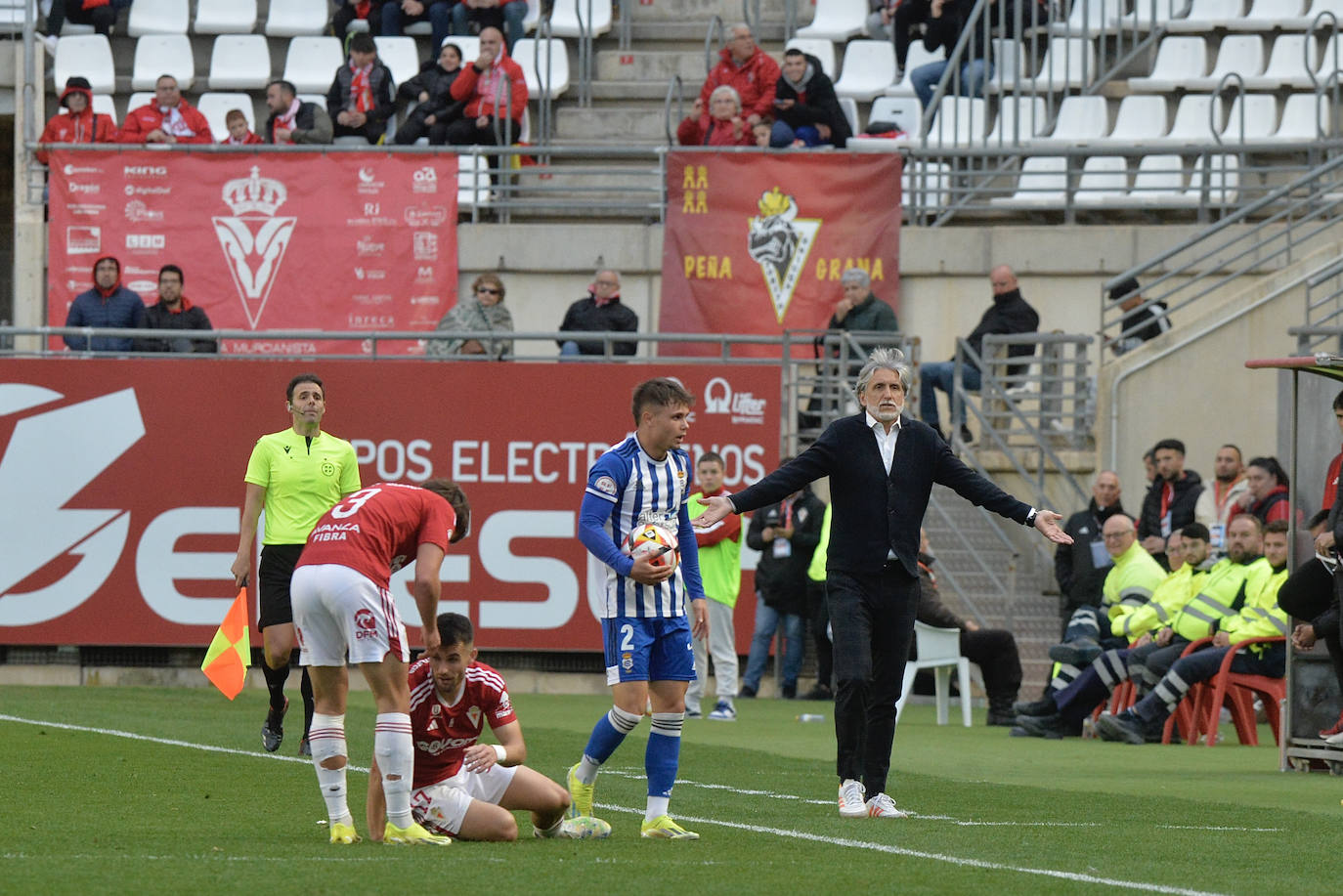 La victoria del Real Murcia frente al Recreativo, en imágenes