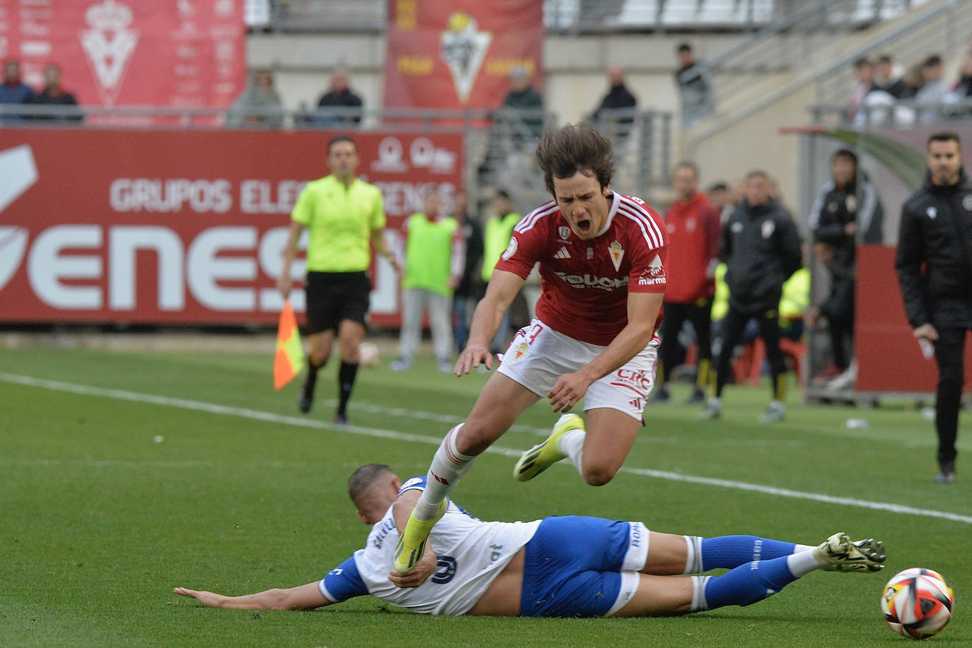 La victoria del Real Murcia frente al Recreativo, en imágenes