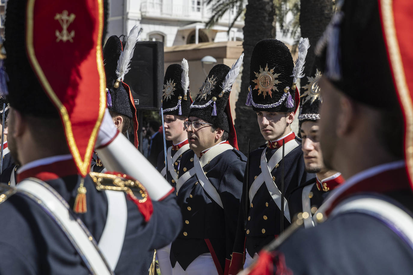 Los granaderos marrajos recuerdan a los héroes en Cartagena