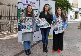 María Isabel Peñas, la concejala de la Mujer y Antonia María Trenza en la presentación de la campaña.