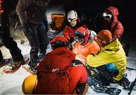 Rescate del montañero murciano en los Picos de Europa.