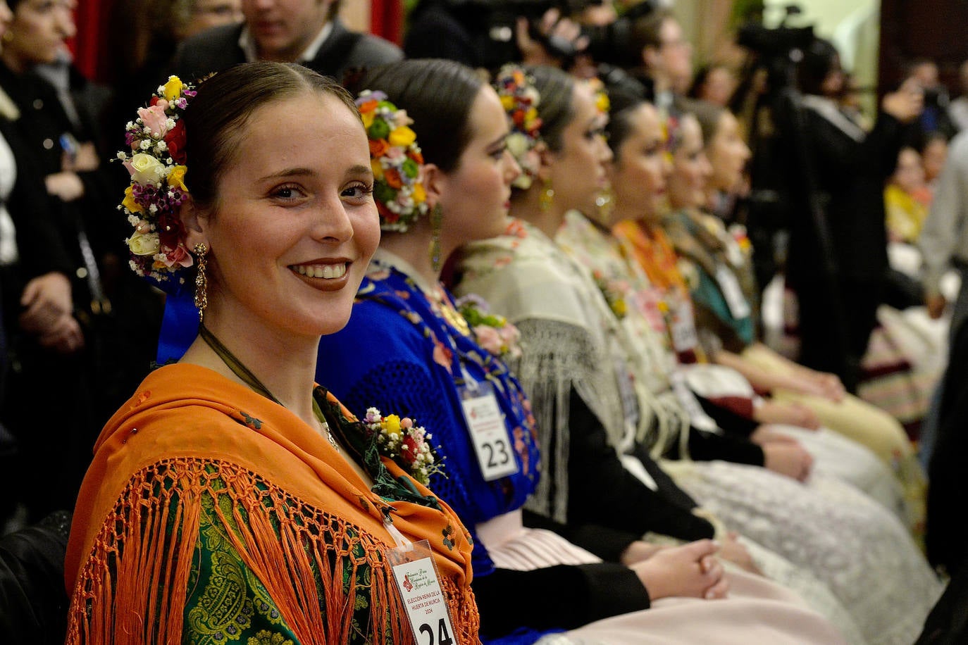 La recepción en el Ayuntamiento a las candidatas a Reina de la Huerta, en imágenes