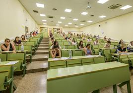 Oposiciones a maestro de hace dos años, en el Campus de Espinardo.