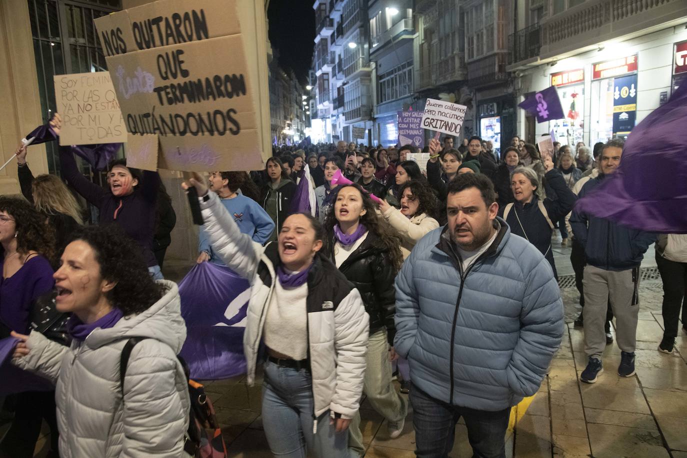 La manifestación del 8M en Cartagena, en imágenes