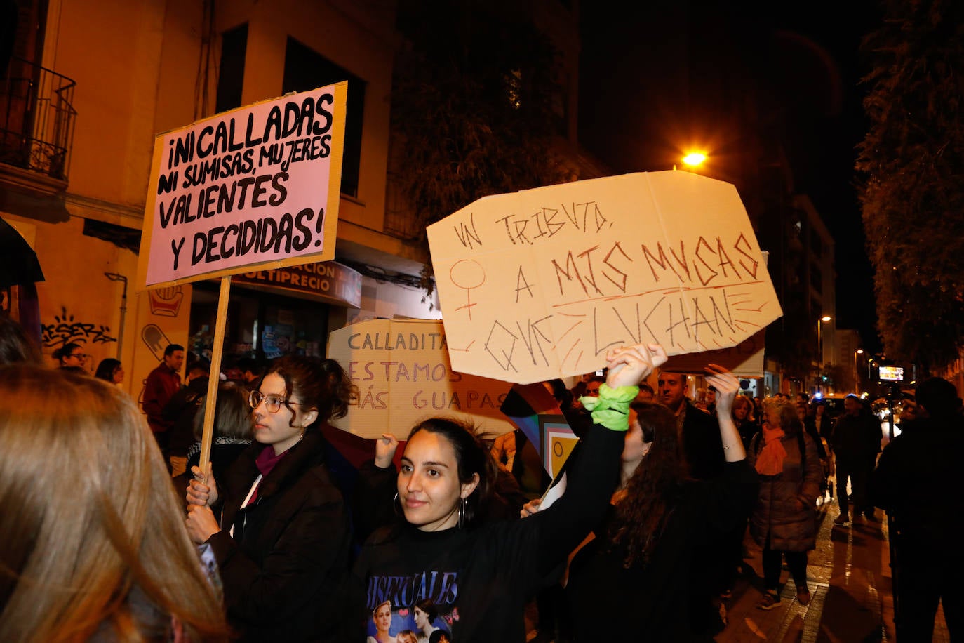 Manifestación en Lorca por el 8M, en imágenes