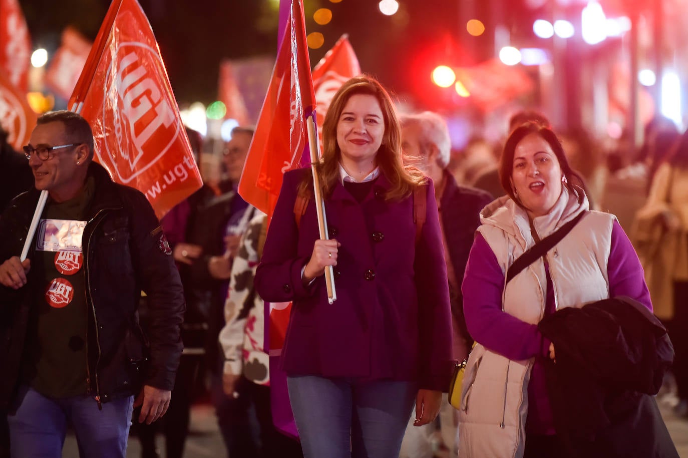 La manifestación del 8M en Murcia, en imágenes