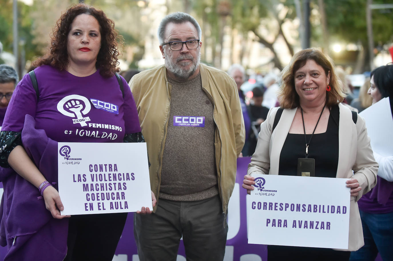 La manifestación del 8M en Murcia, en imágenes