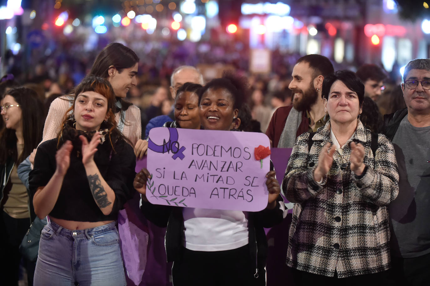 La manifestación del 8M en Murcia, en imágenes