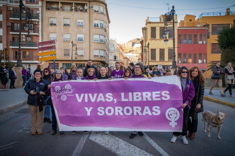 Las imágenes de la marcha del 8-M en Orihuela