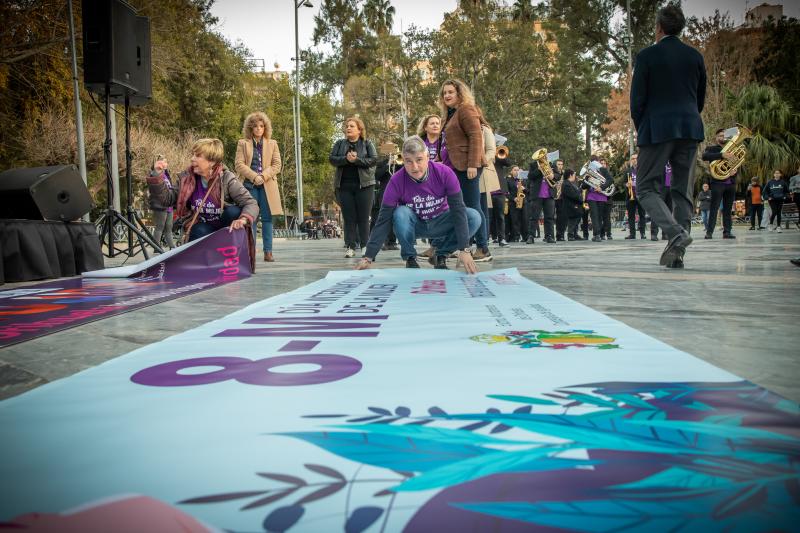 Las imágenes de la marcha del 8-M en Orihuela