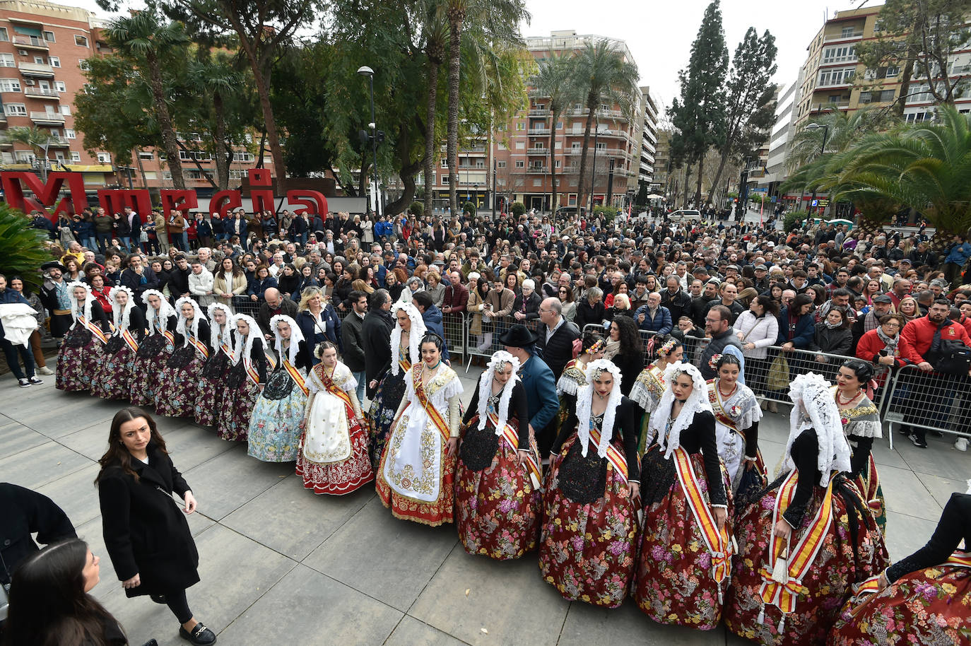 Las imágenes de la mascletá en la Circular de Murcia