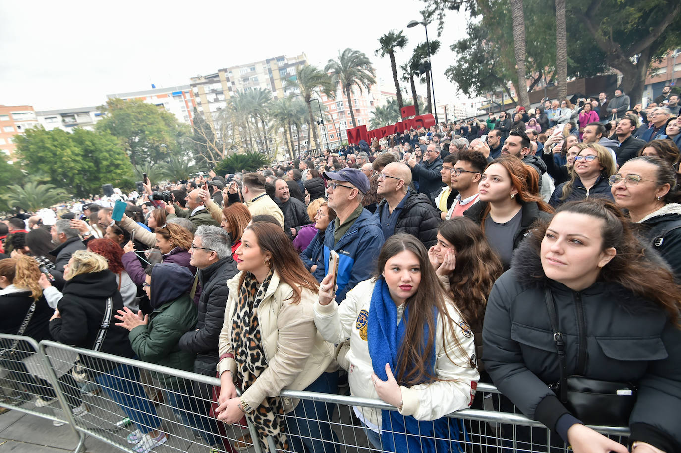 Las imágenes de la mascletá en la Circular de Murcia