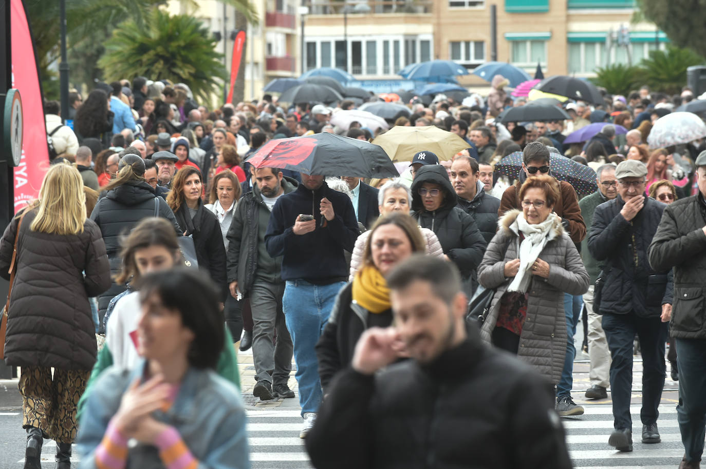 Las imágenes de la mascletá en la Circular de Murcia