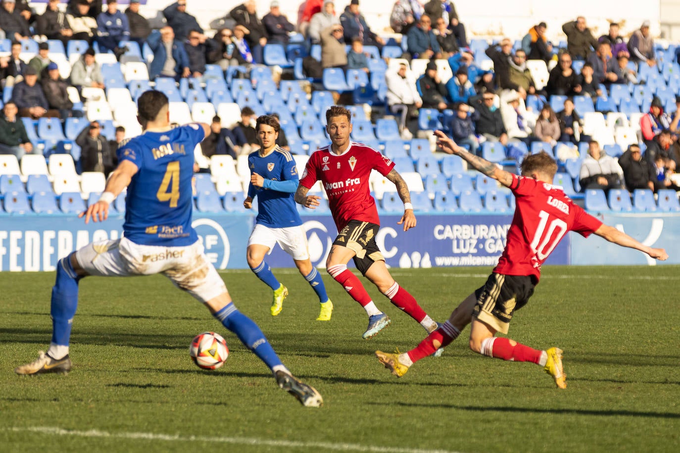 La derrota del Real Murcia frente al Linares Deportivo, en imágenes