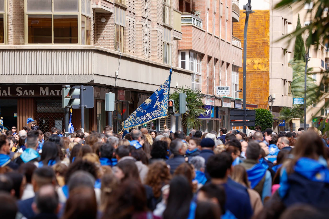 Azules y blancos proclaman su participación en las procesiones de Lorca