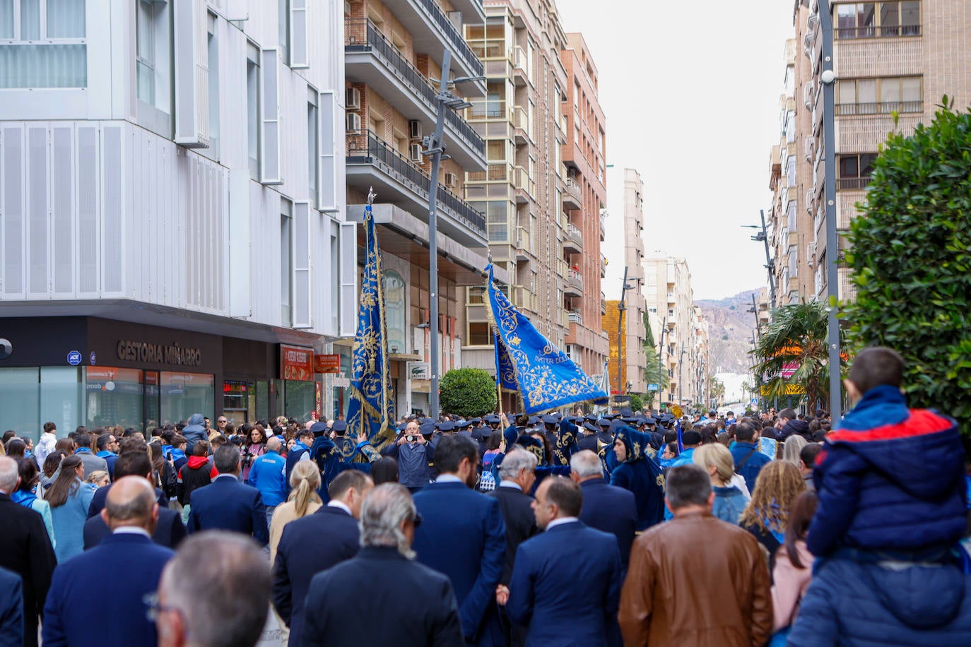 Azules y blancos proclaman su participación en las procesiones de Lorca