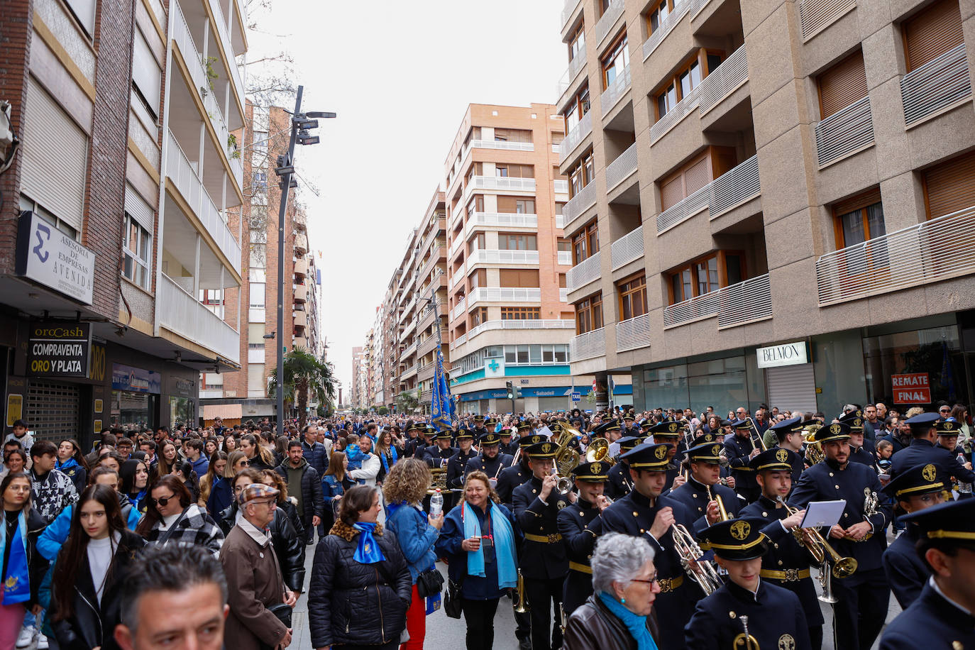 Azules y blancos proclaman su participación en las procesiones de Lorca