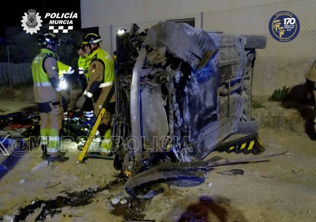 El estado del vehículo tras el accidente.