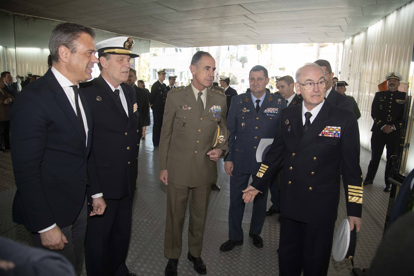 La inauguración del Aula de Seguridad y Fuerzas Armadas, en imágenes