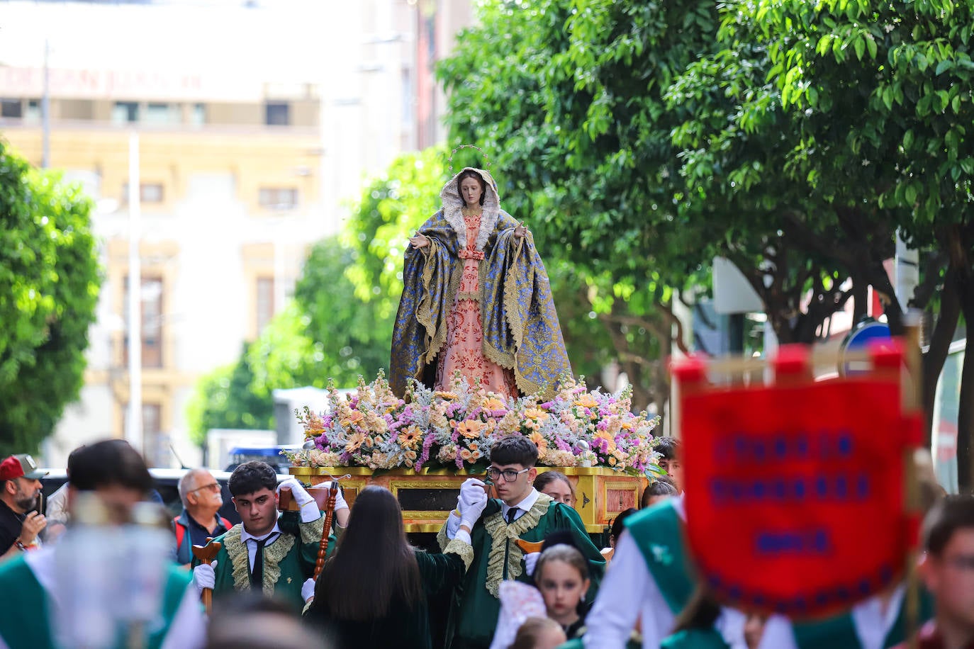 La Procesión del Ángel de este sábado en Murcia, en imágenes