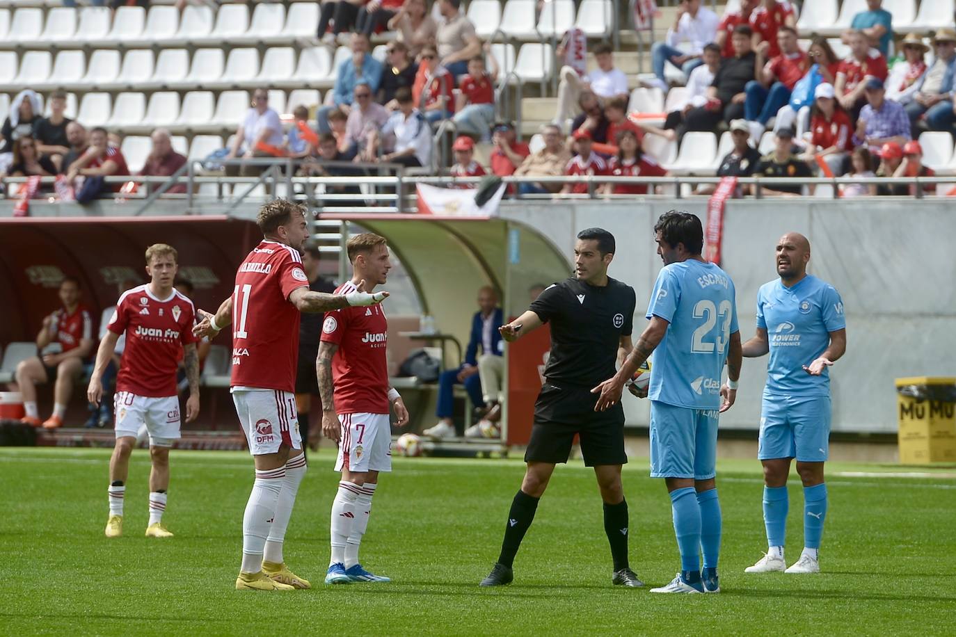 El empate del Real Murcia frente al Ibiza, en imágenes