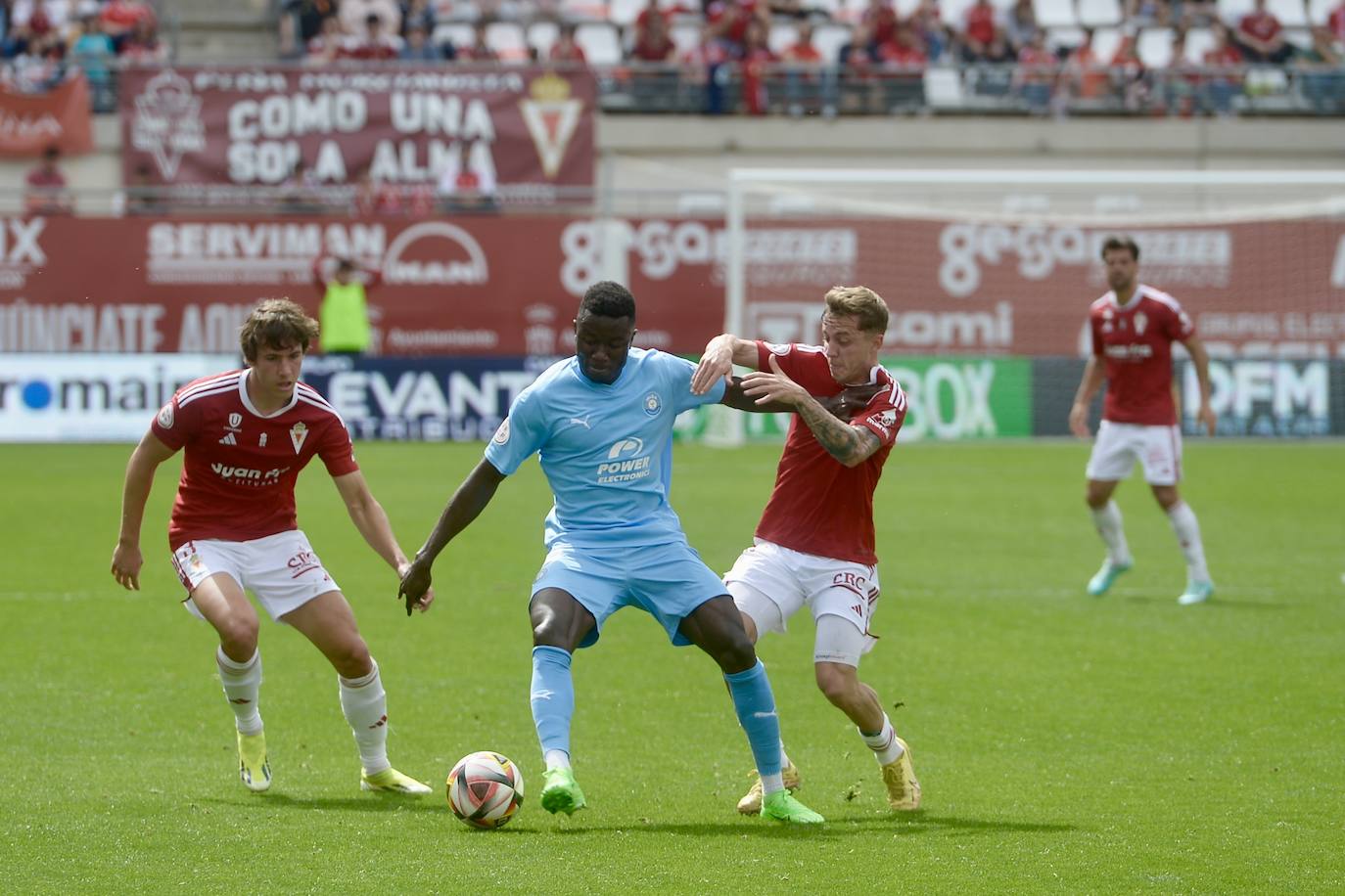 El empate del Real Murcia frente al Ibiza, en imágenes