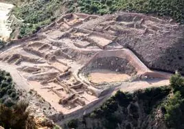 El yacimiento arqueológico de La Bastida.
