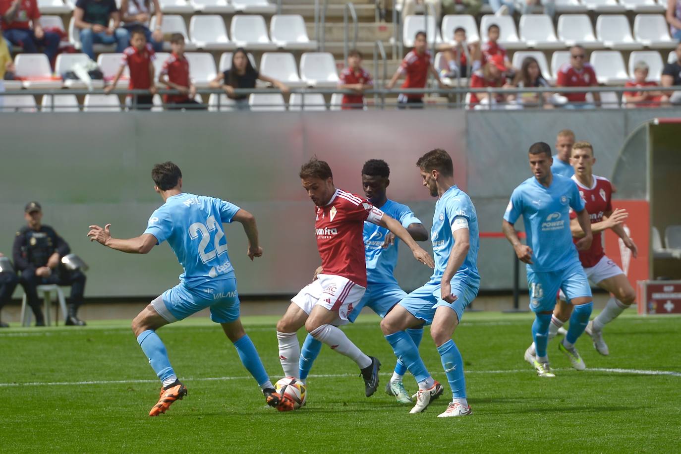 El empate del Real Murcia frente al Ibiza, en imágenes