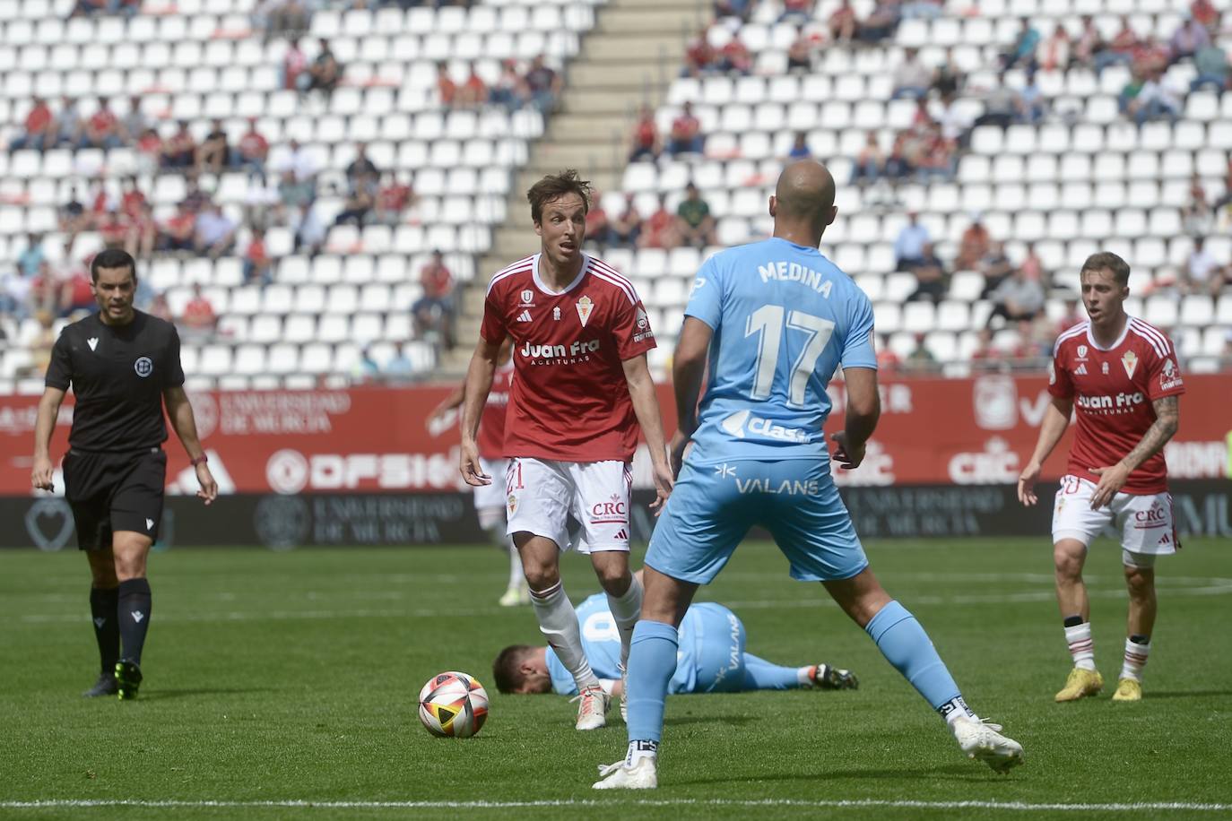 El empate del Real Murcia frente al Ibiza, en imágenes