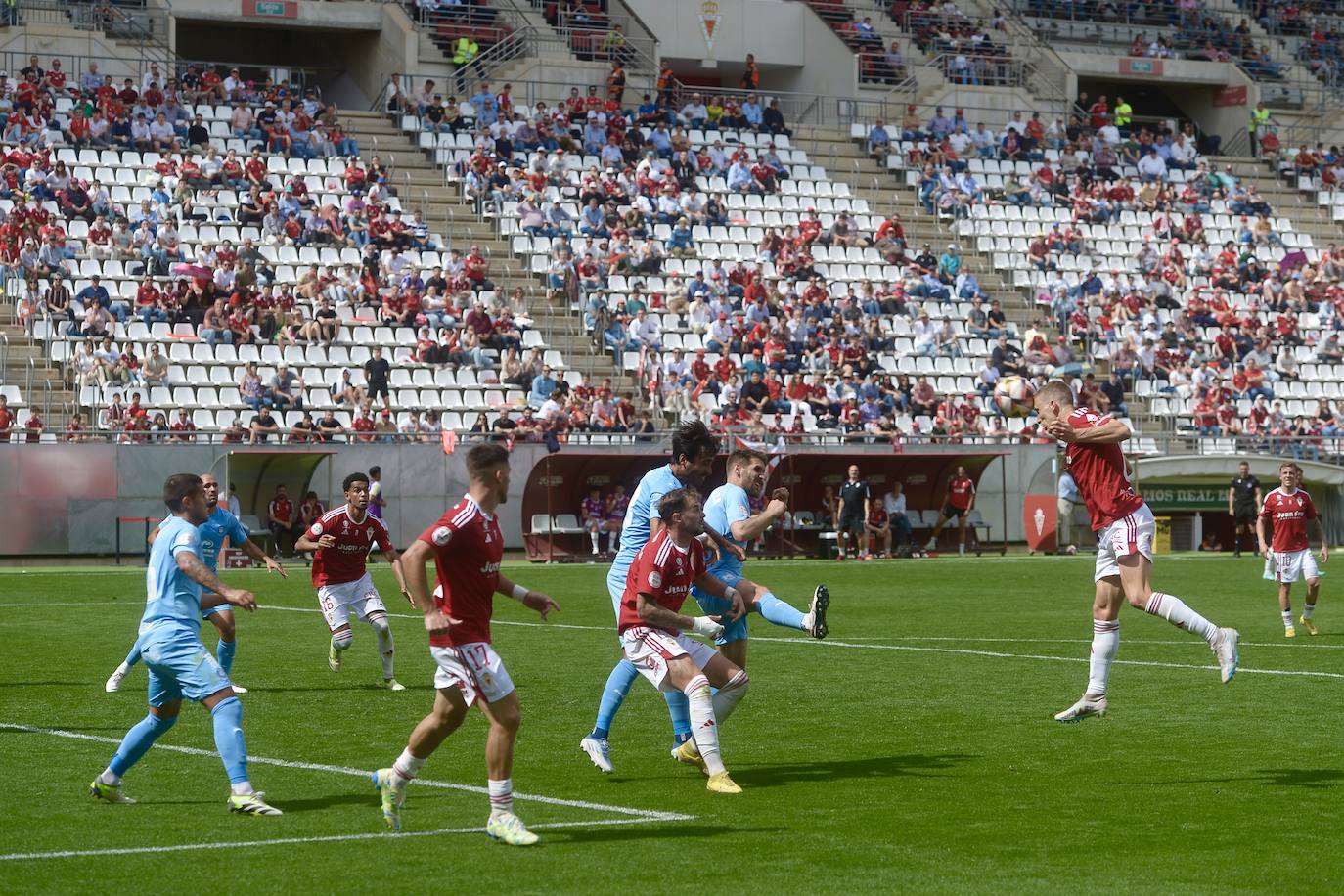 El empate del Real Murcia frente al Ibiza, en imágenes