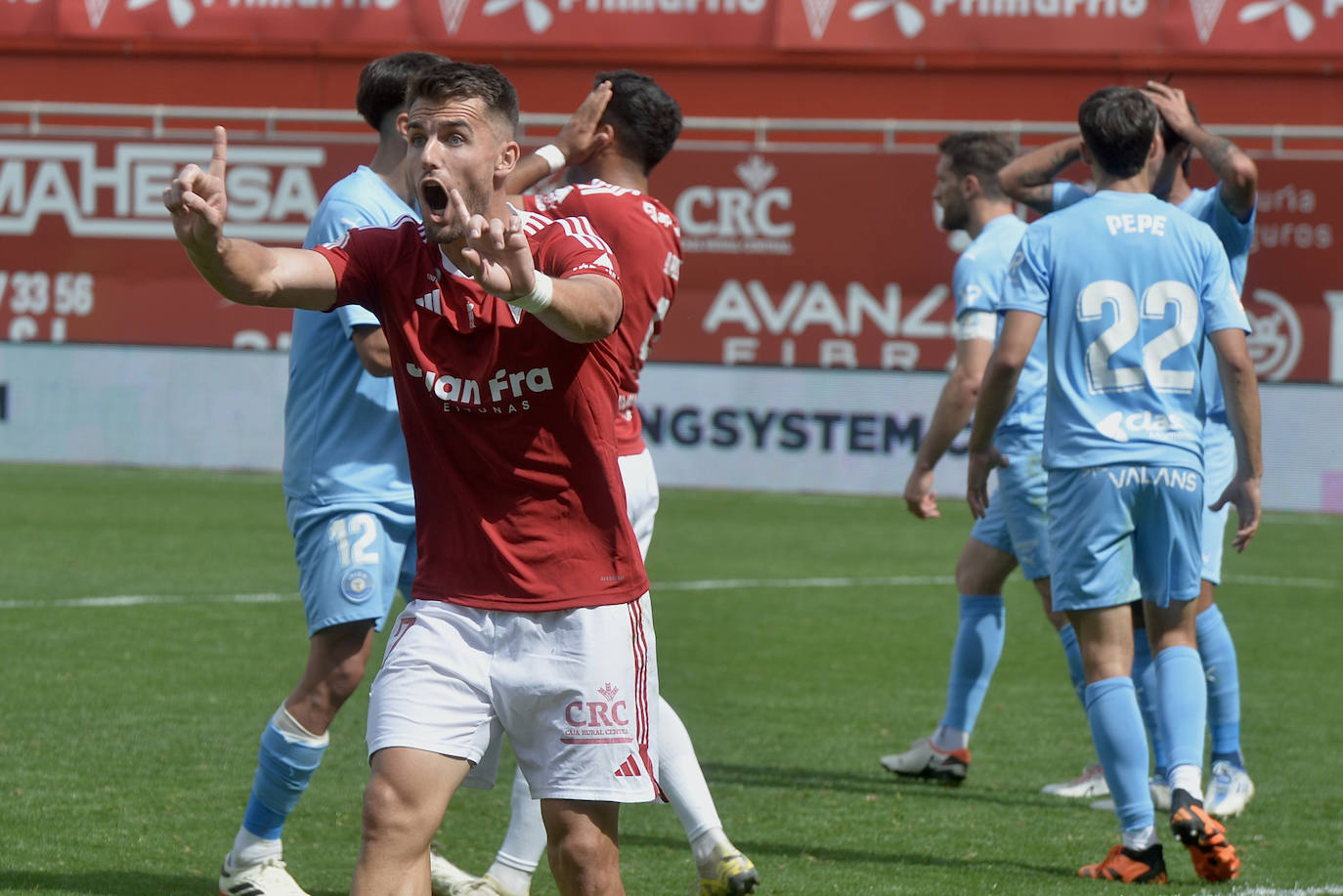 El empate del Real Murcia frente al Ibiza, en imágenes