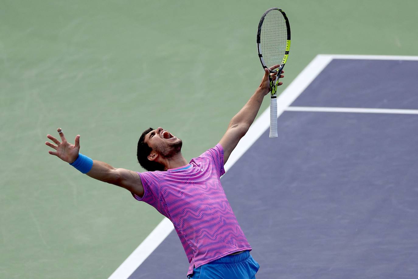 Las imágenes de la final de Indian Wells entre Carlos Alcaraz y Daniil Medvedev