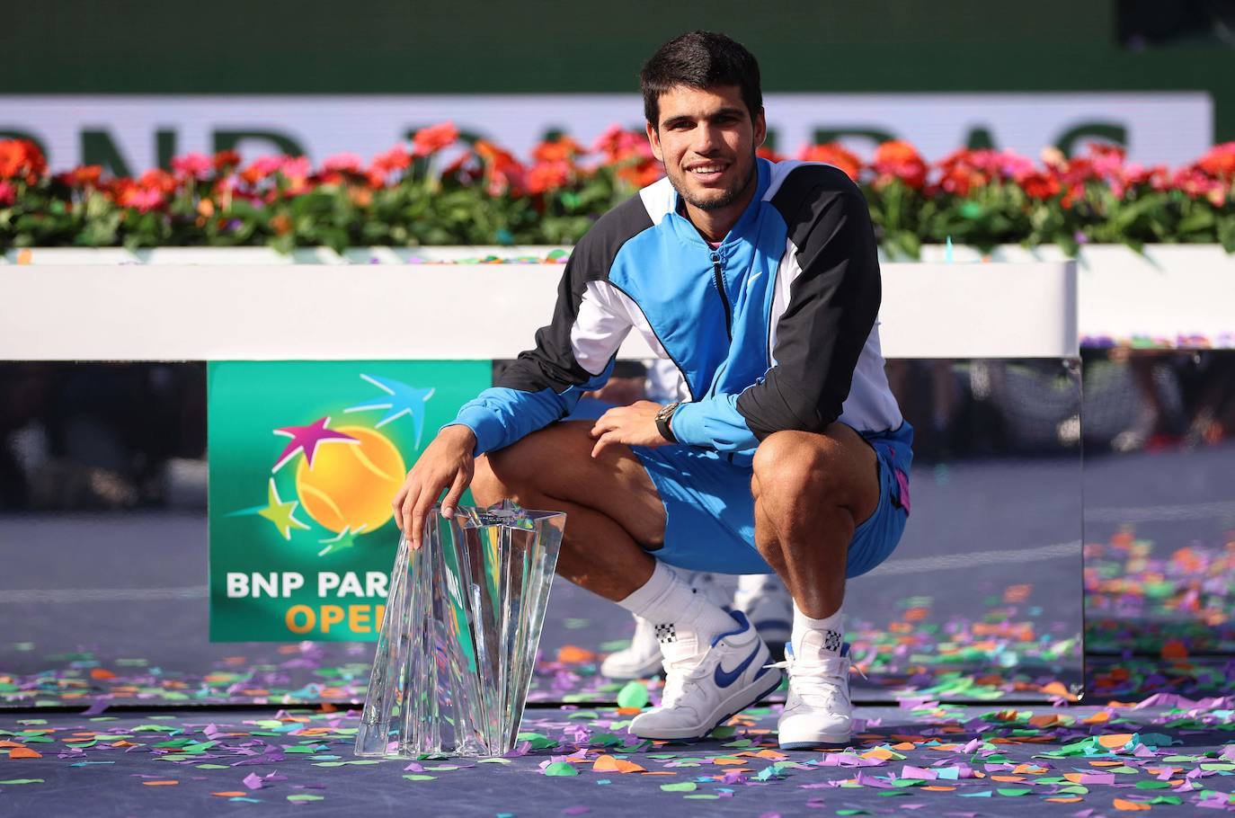 Las imágenes de la final de Indian Wells entre Carlos Alcaraz y Daniil Medvedev