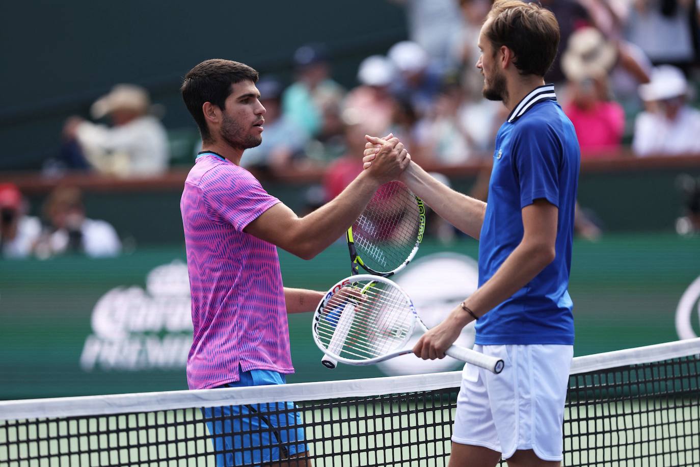 Las imágenes de la final de Indian Wells entre Carlos Alcaraz y Daniil Medvedev