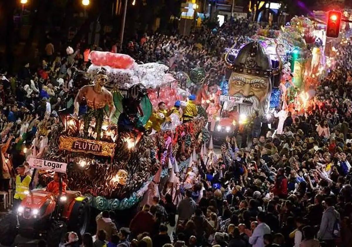 Imagen de archivo de un desfile del Entierro de la Sardina de Murcia.