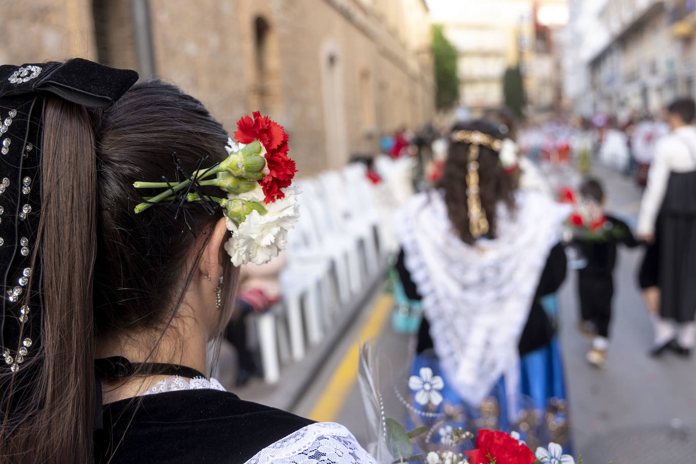 La ofrenda floral de Viernes de Dolores de Cartagena, en imágenes