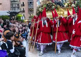 La procesión de la Caridad del Sábado de Pasión de Murcia, en imágenes