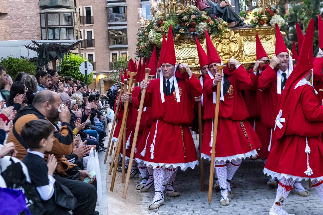 La procesión de la Caridad del Sábado de Pasión de Murcia, en imágenes