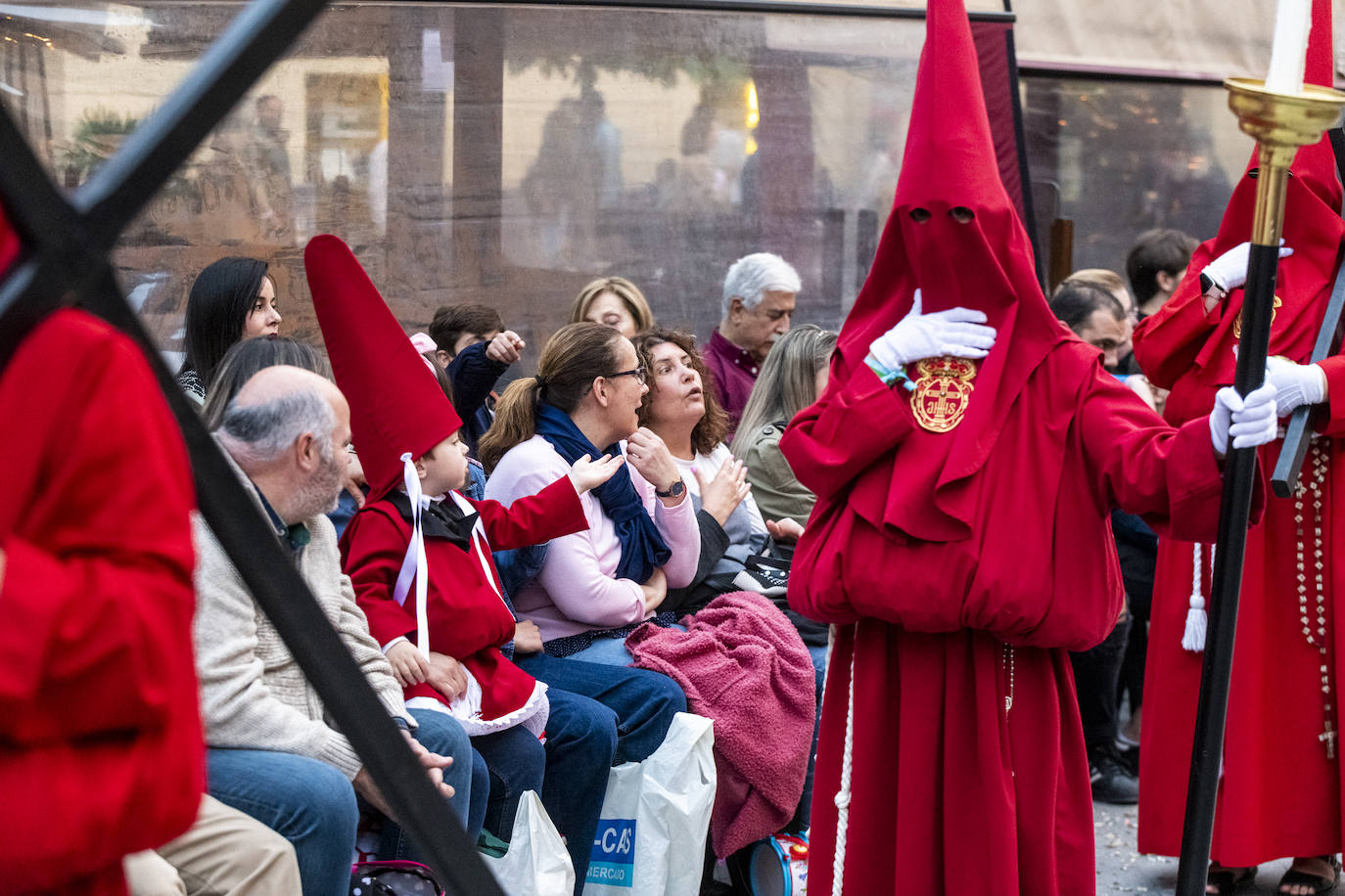 La procesión de la Caridad del Sábado de Pasión de Murcia, en imágenes