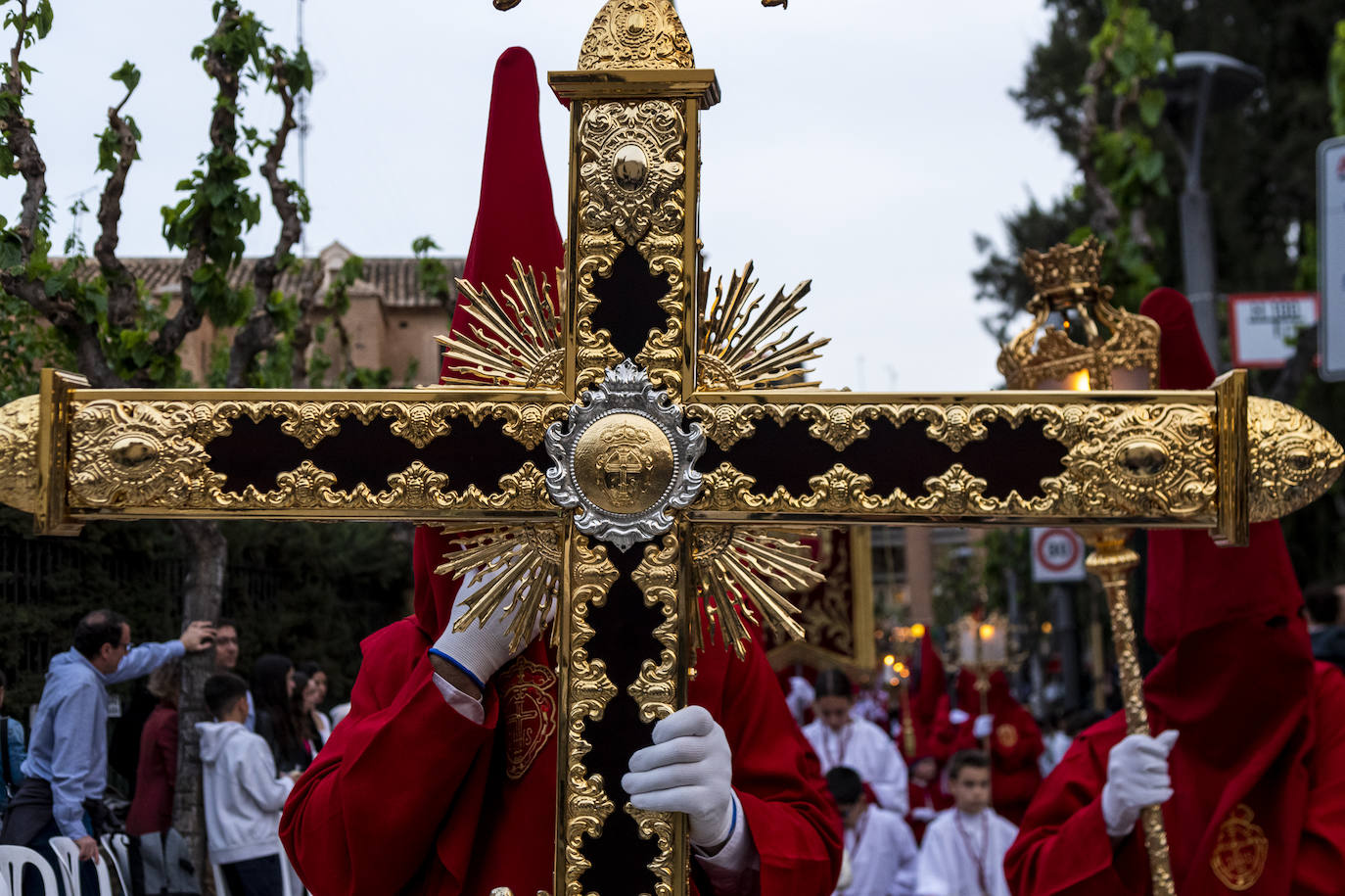 La procesión de la Caridad del Sábado de Pasión de Murcia, en imágenes