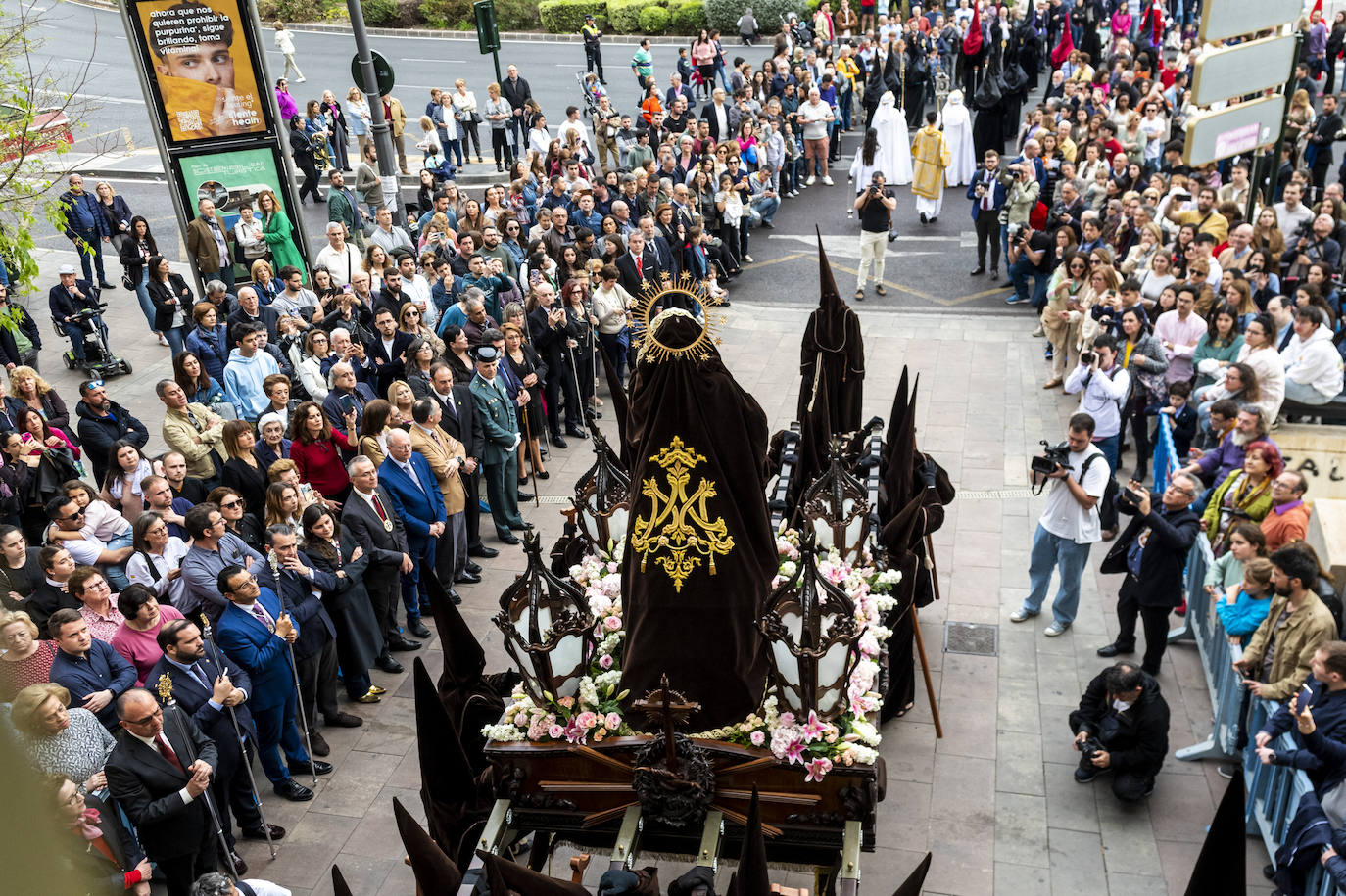 La procesión de la Fe del Sábado de Pasión de Murcia, en imágenes