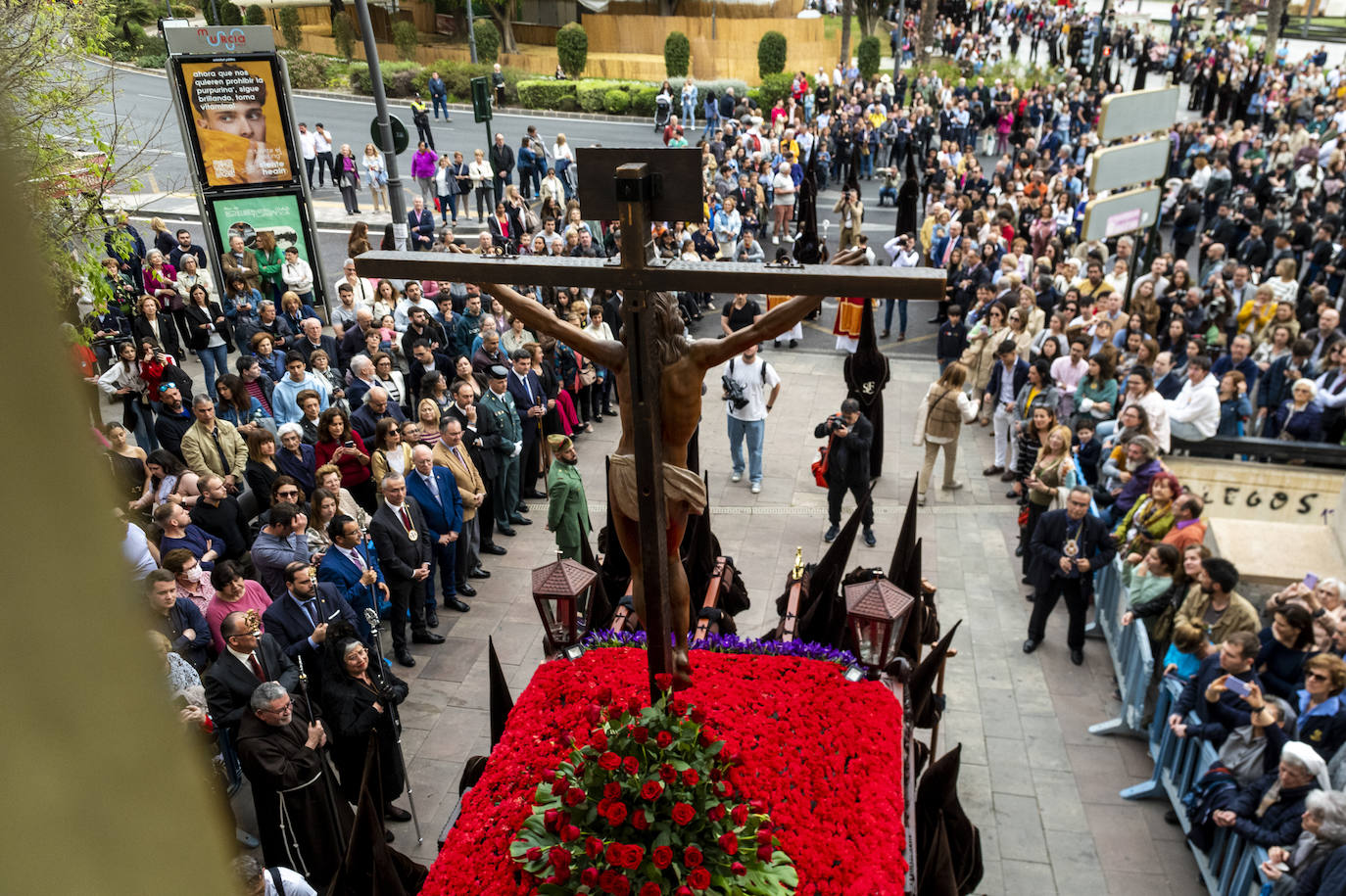 La procesión de la Fe del Sábado de Pasión de Murcia, en imágenes