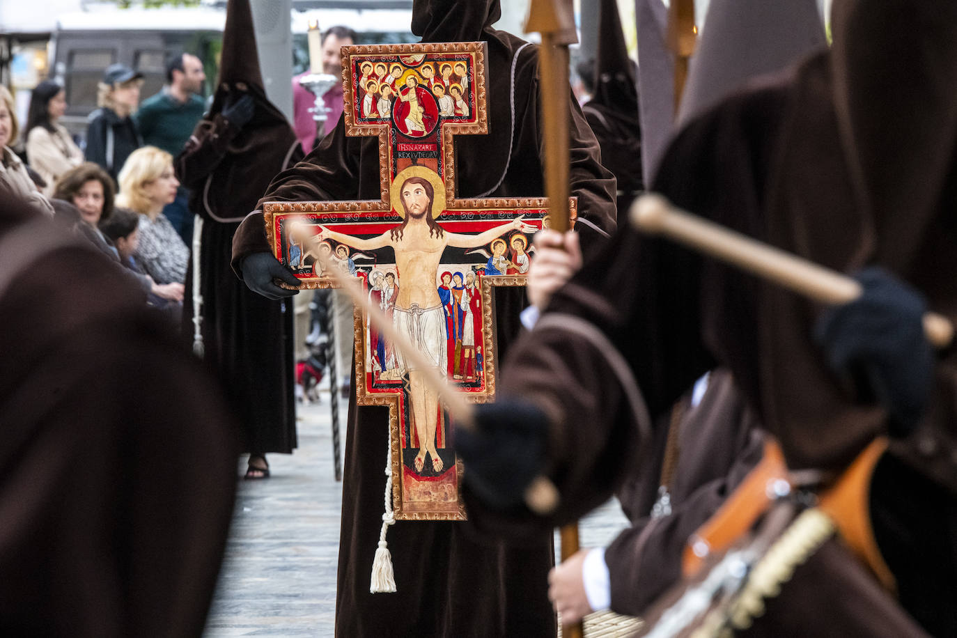 La procesión de la Fe del Sábado de Pasión de Murcia, en imágenes