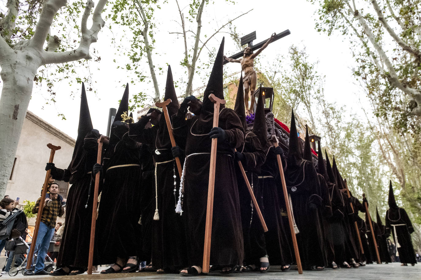 La procesión de la Fe del Sábado de Pasión de Murcia, en imágenes