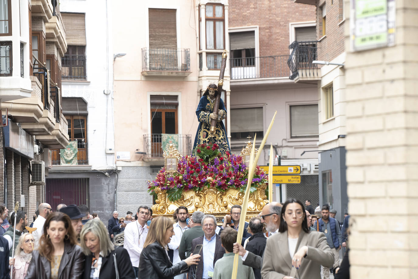 Imágenes de la mañana de Domingo de Ramos, en Murcia