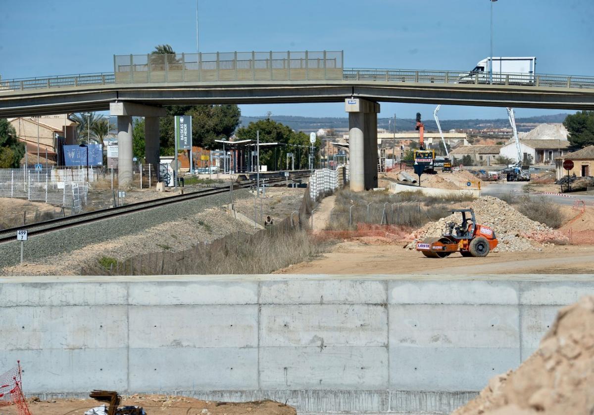 Obras entre Sucina y Torre Pacheco, a la altura de Balsicas. Es el único tramo en ejecución.