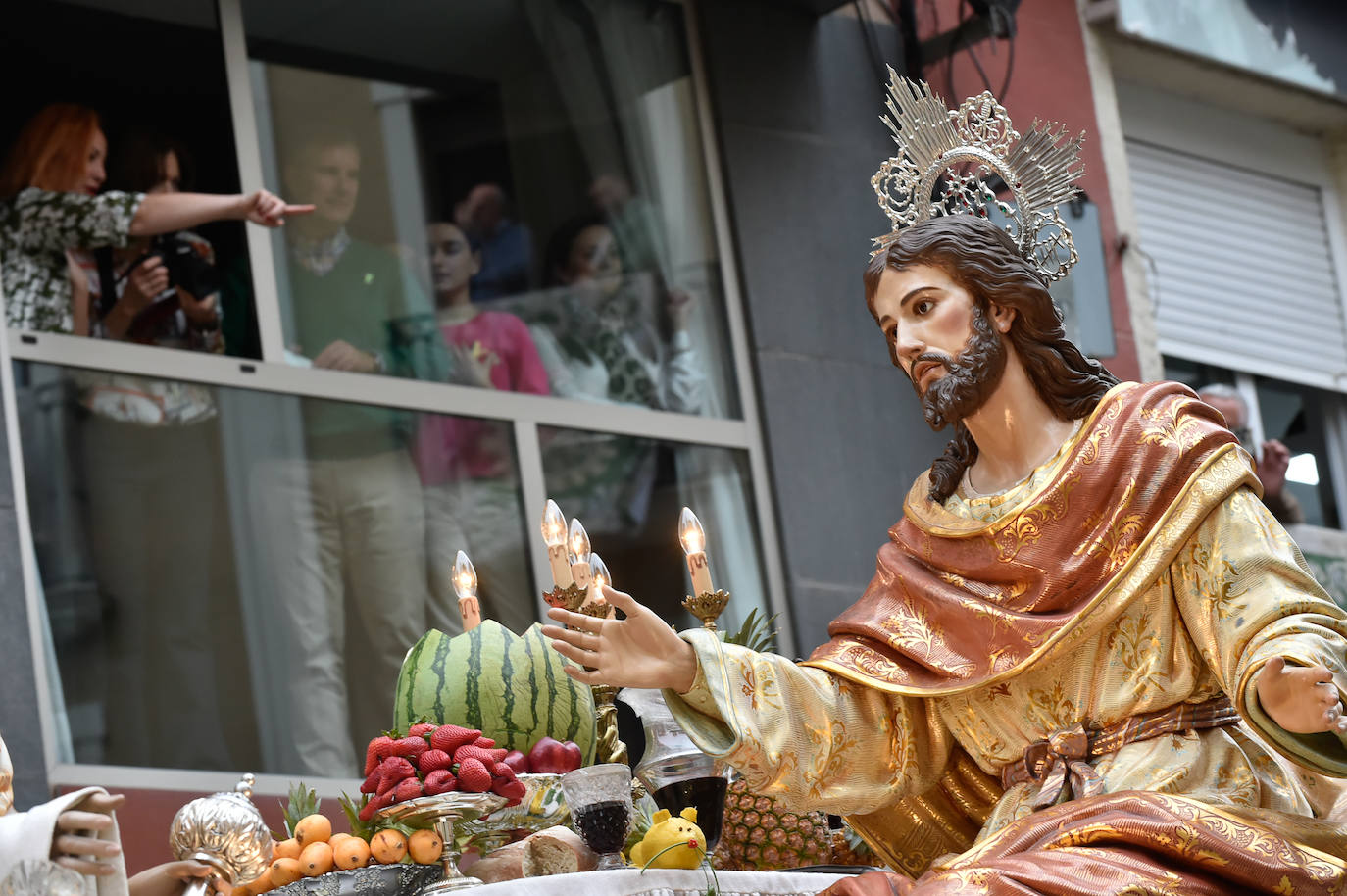 Suspendida la procesión del Cristo de la Esperanza en Murcia por la lluvia