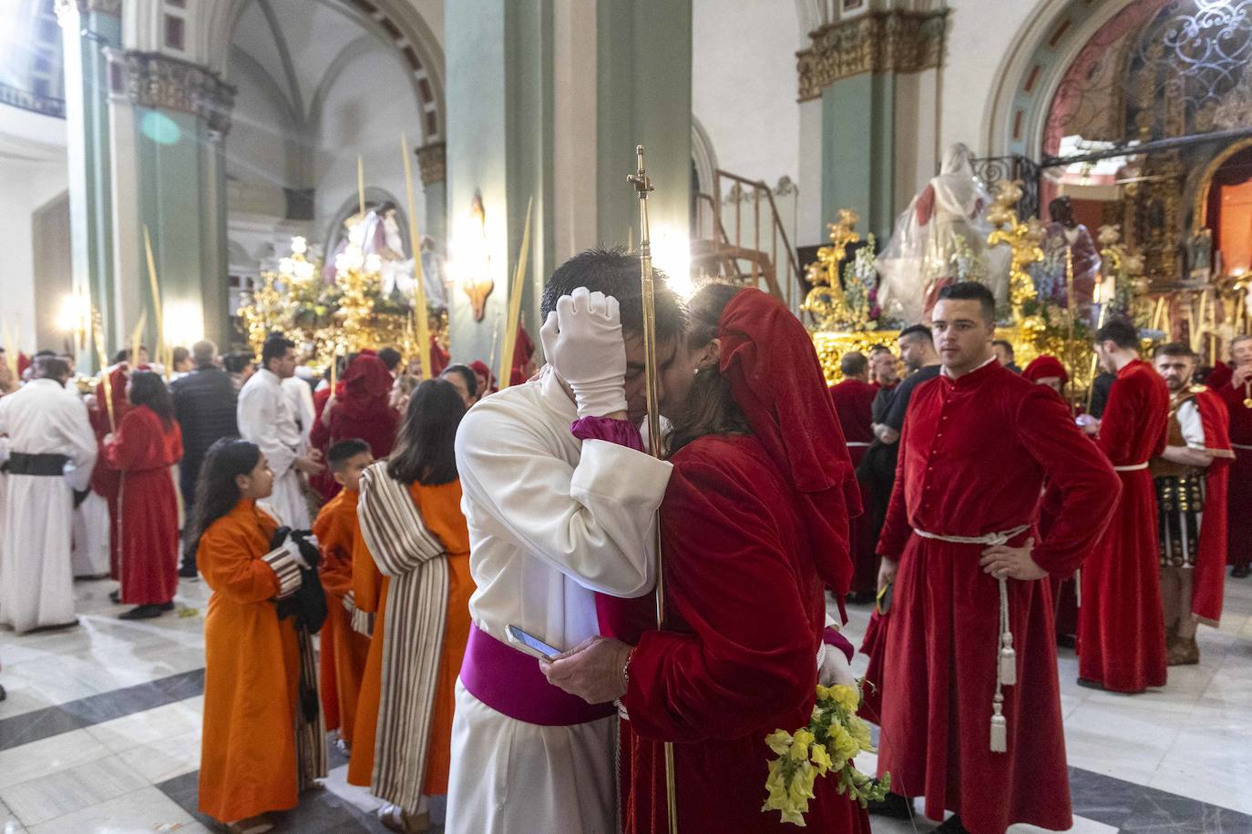 La lluvia obliga a suspender la procesión de La Burrica en Cartagena