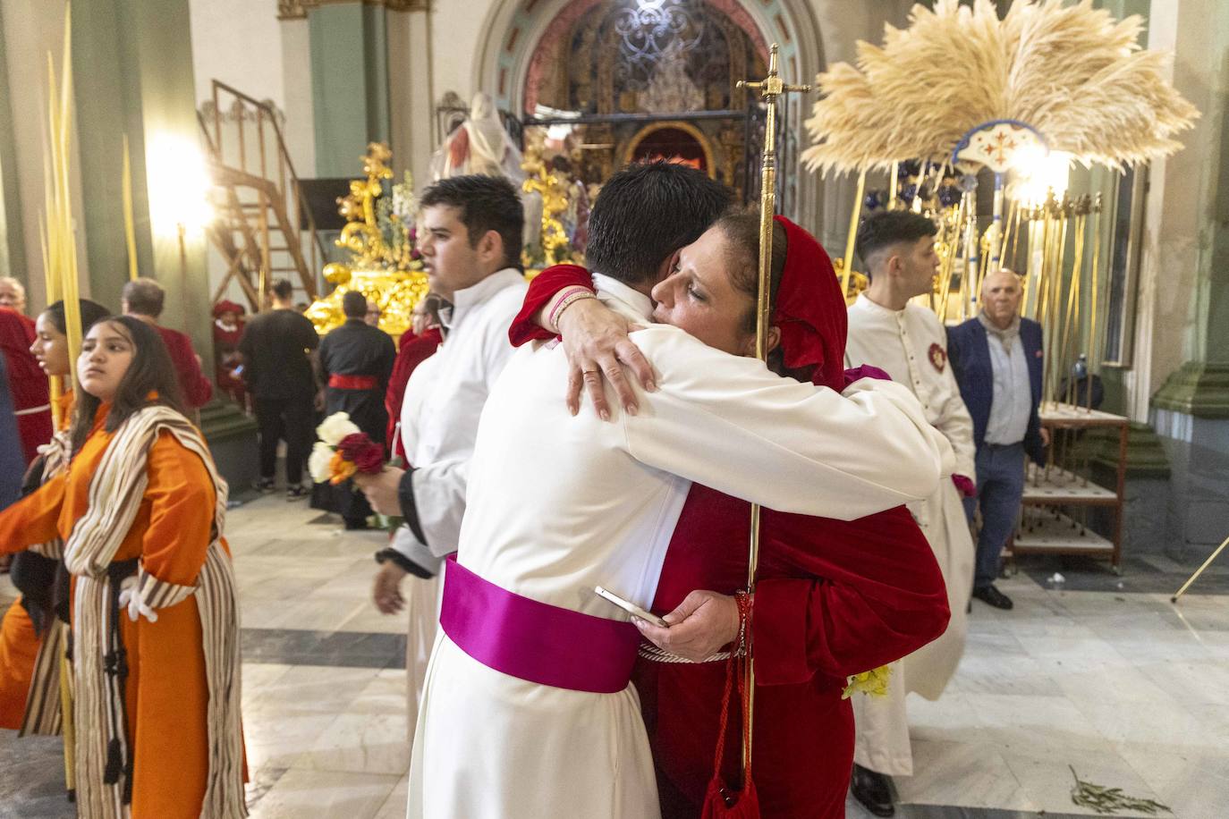 La lluvia obliga a suspender la procesión de La Burrica en Cartagena