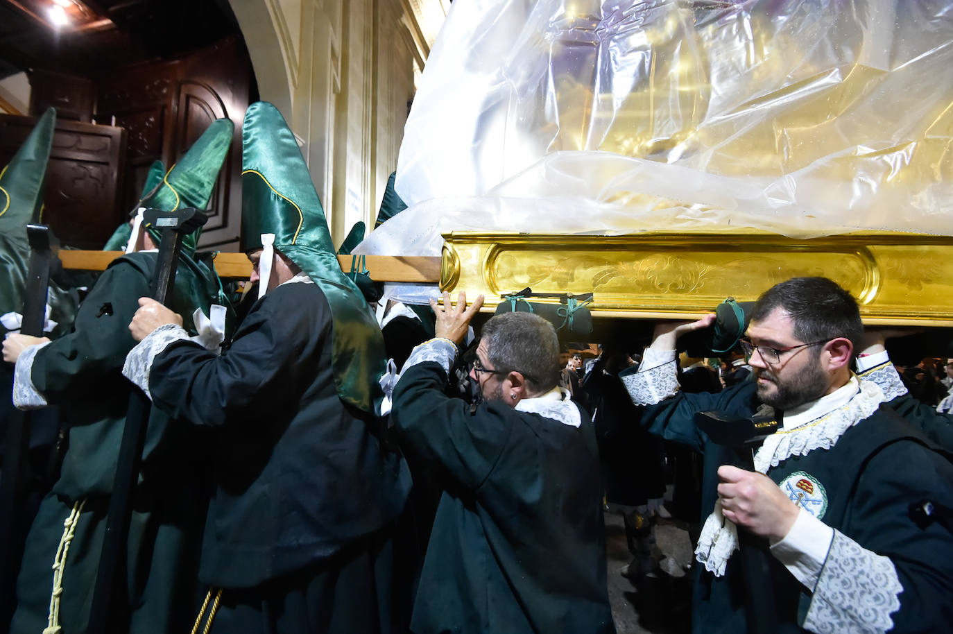 Suspendida la procesión del Cristo de la Esperanza en Murcia por la lluvia